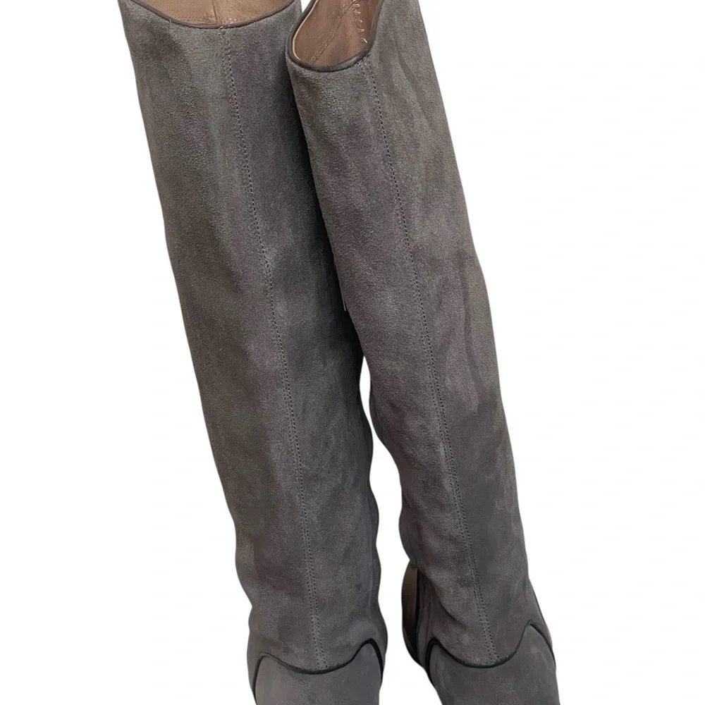 UGG Australia DALEY Gracen Womens tan Suede Comfort Knee High Ride Boots Sz 9.5
